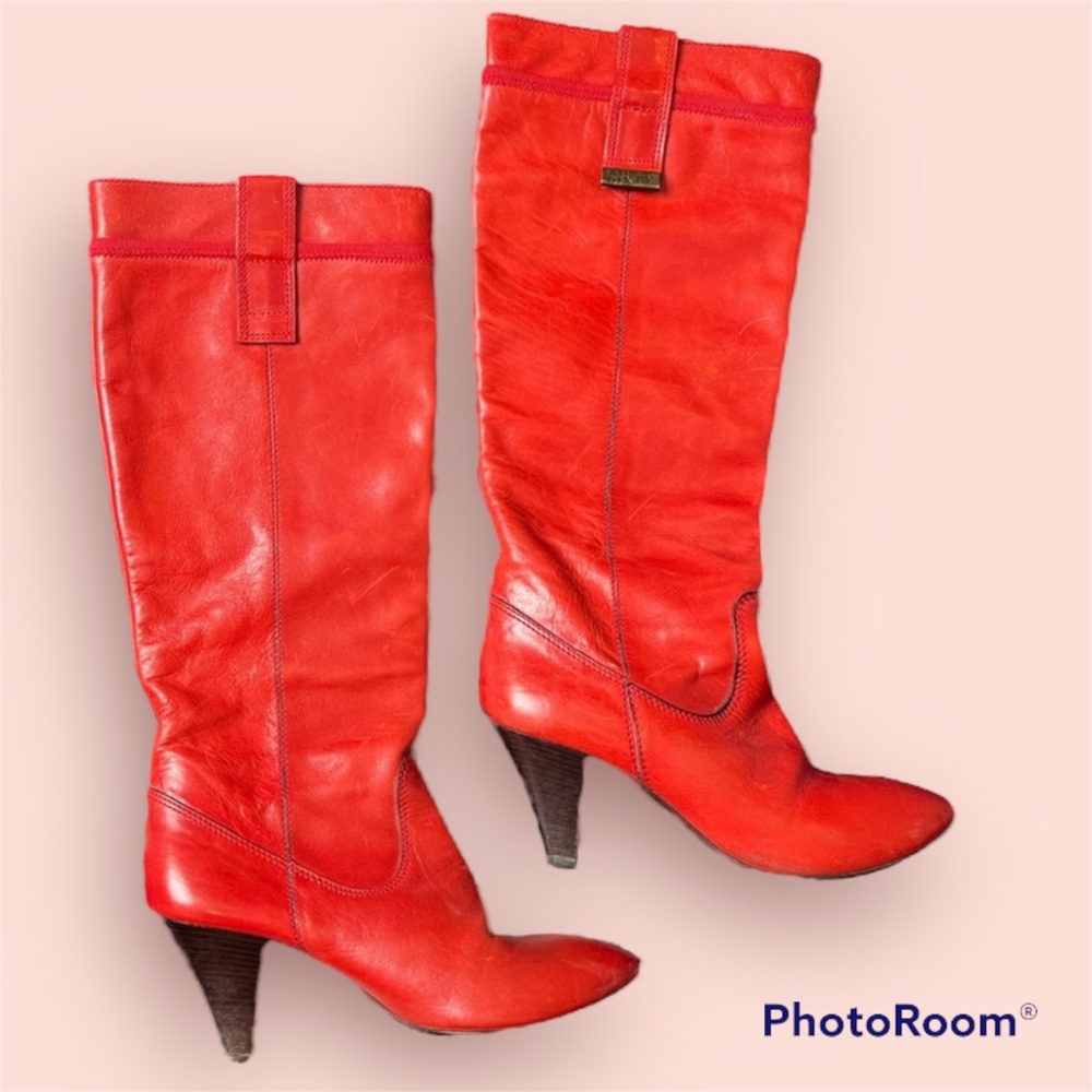 *HOST PICK* red leather Miss Sixty boots